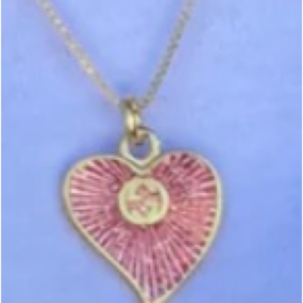 Authentic Small-Medium Gucci Heart Red Enamel Pen… - image 8